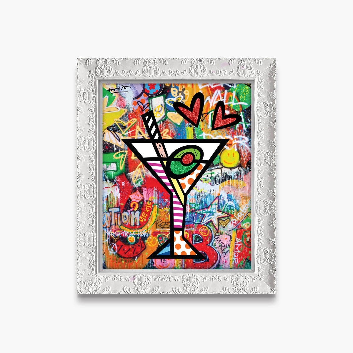 happy hour limited edition print  artistic colorful design collectible