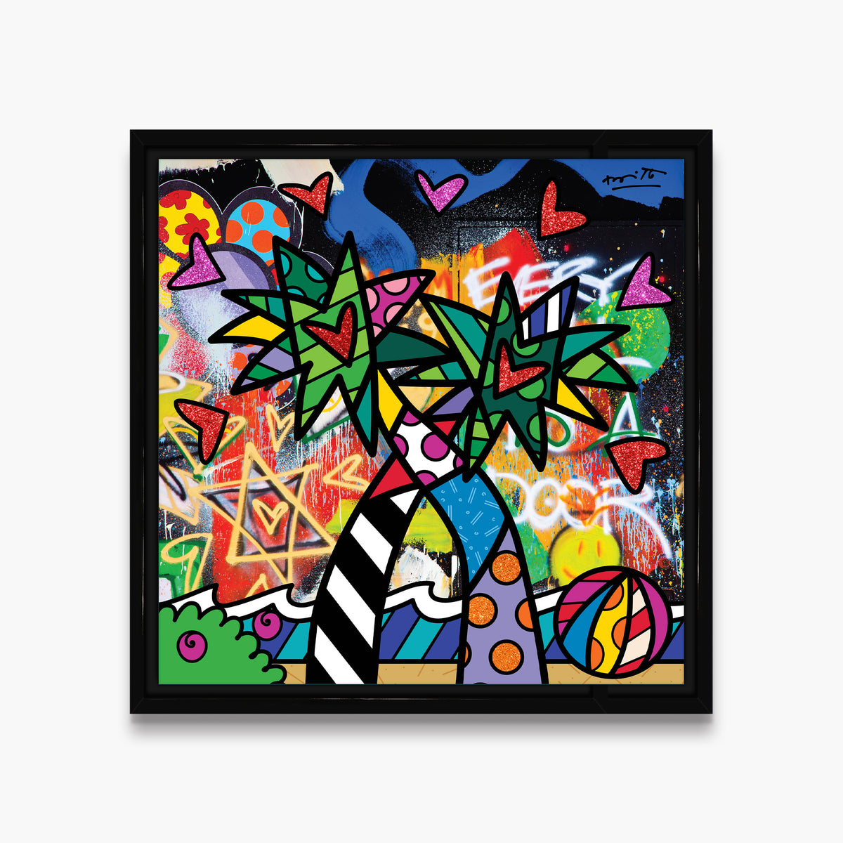 modern pop art miami vibes limited edition print  vibrant home decor