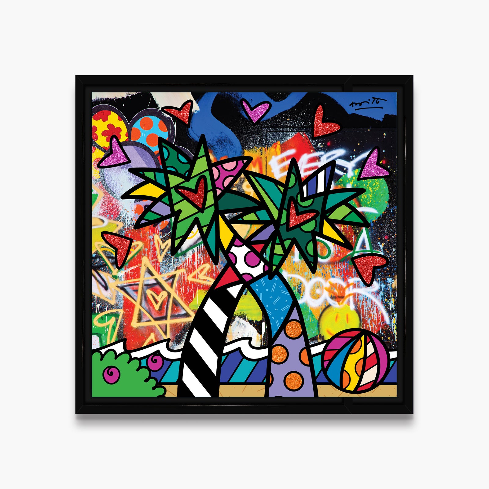 modern pop art miami vibes limited edition print  vibrant home decor