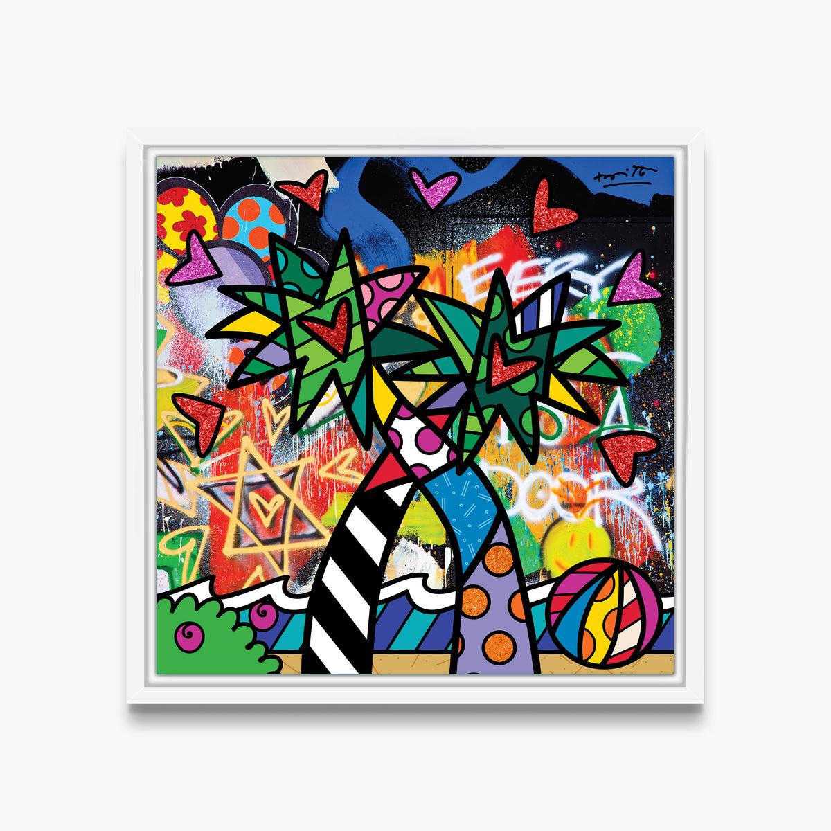 miami vibes limited edition print  colorful decorative collectible gift idea