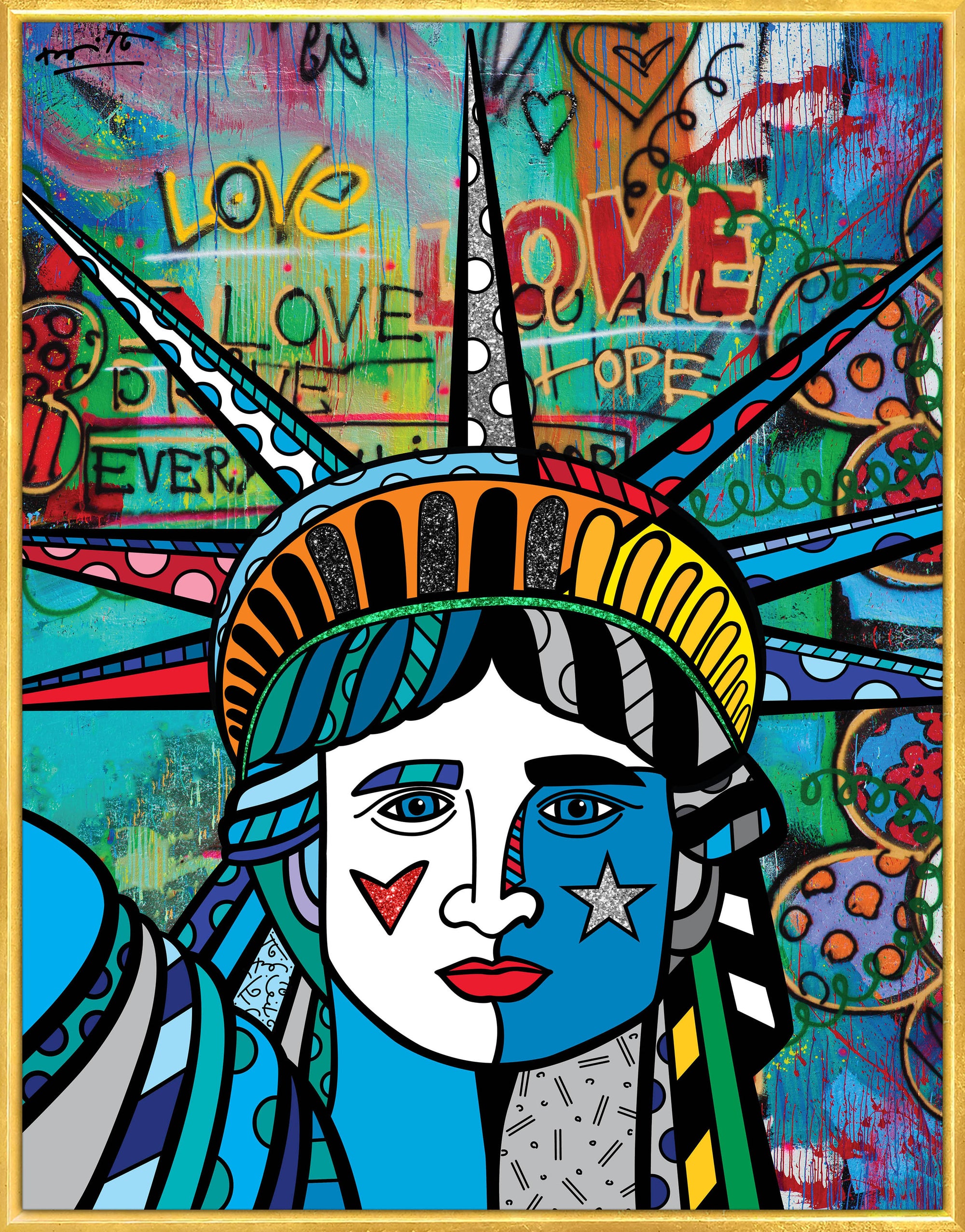 Love For Freedom - Limited Edition Print - Shop Britto