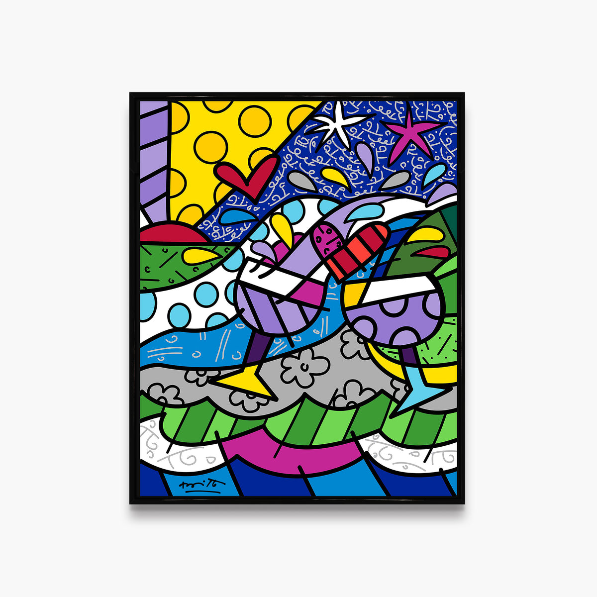 modern pop art wine country purple limited edition  vibrant home decor
