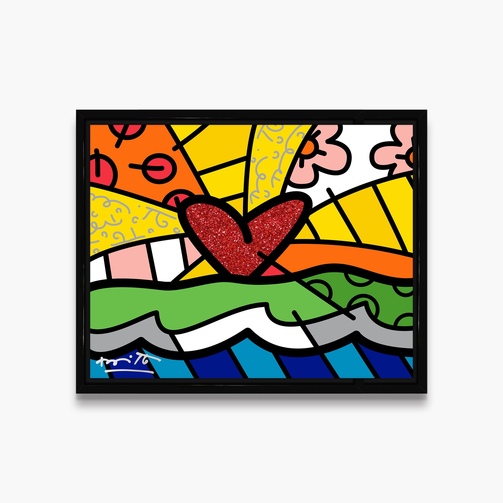 modern pop art forever limited edition print  vibrant home decor