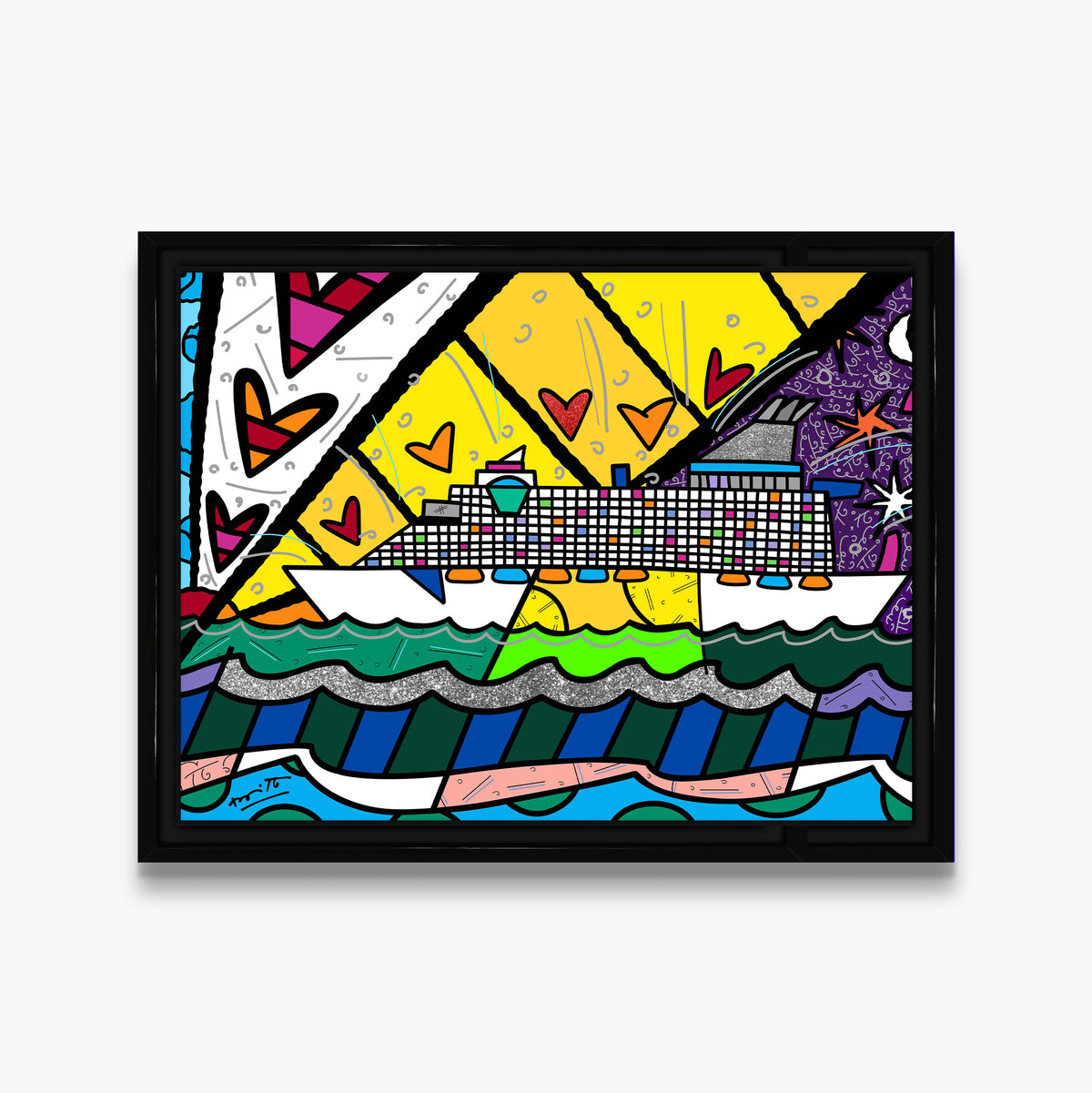 modern pop art happy happy times limited edition  vibrant home decor