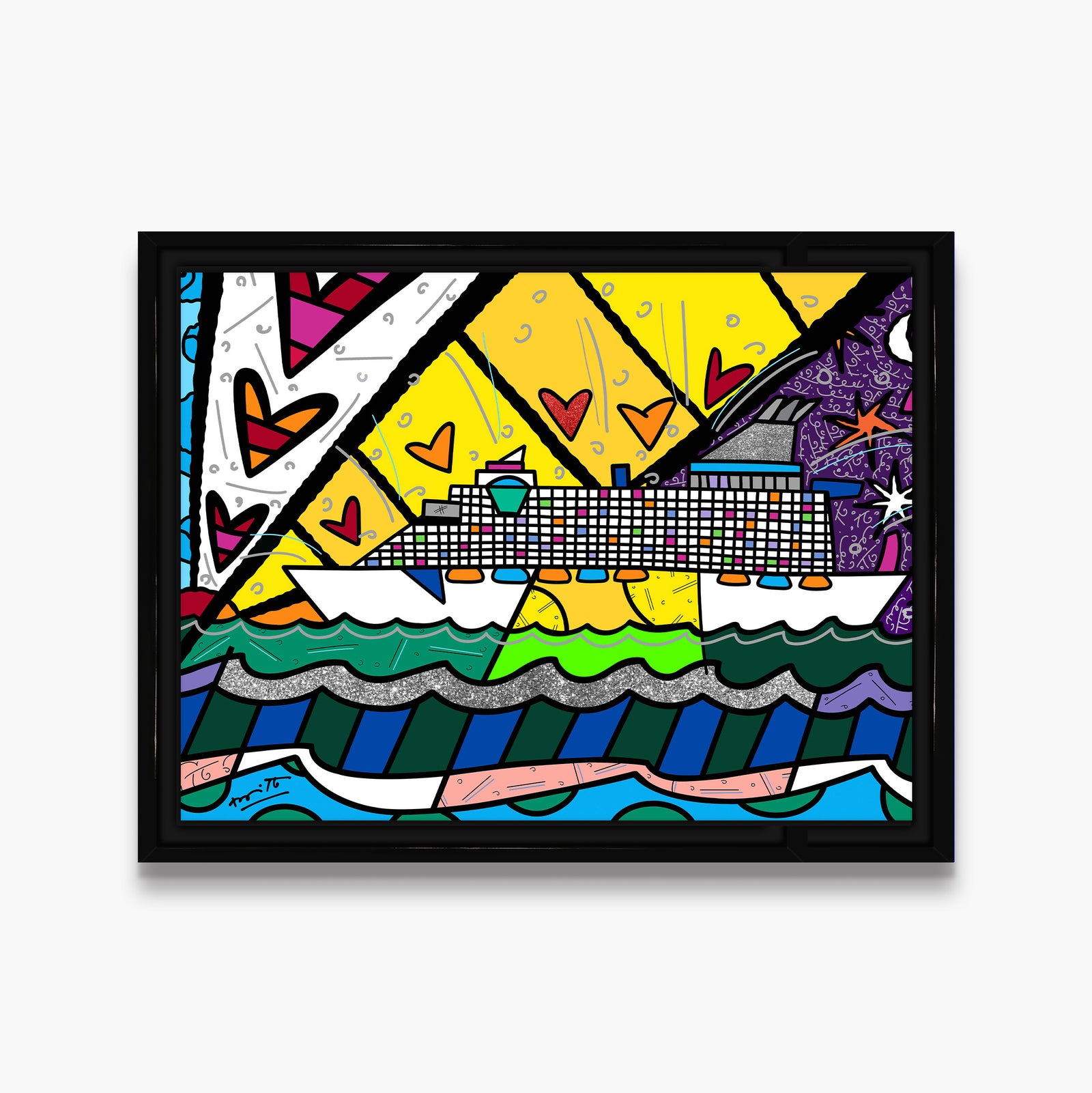 modern pop art happy happy times limited edition  vibrant home decor