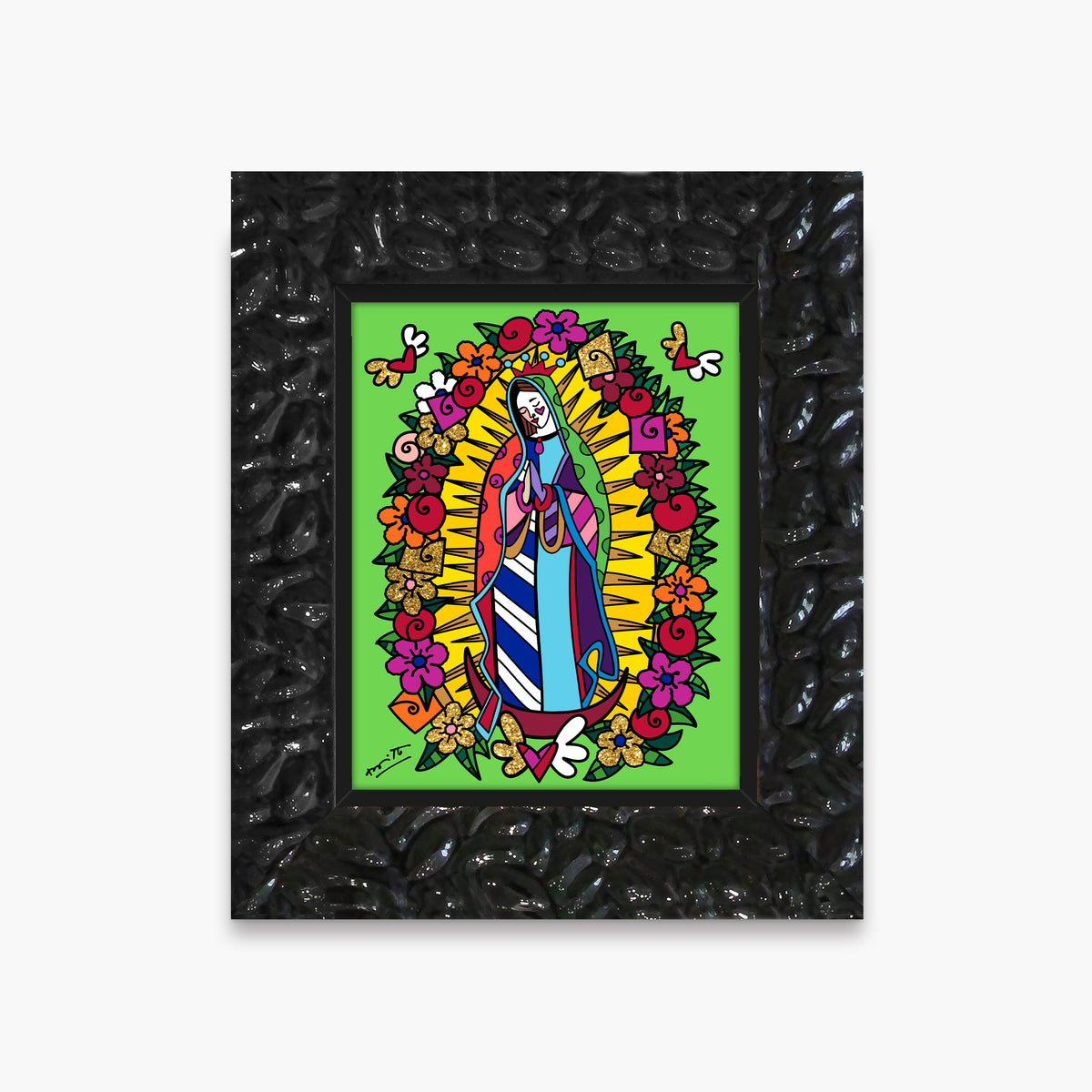 virgen de guadalupe limited edition  artistic colorful design collectible