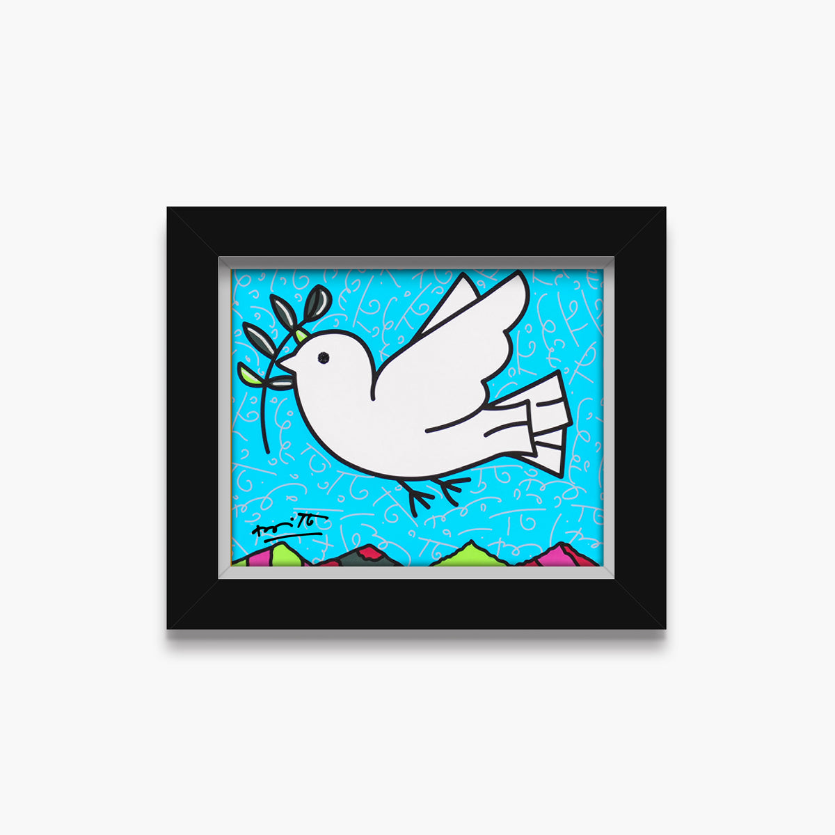 peace limited edition print  artistic colorful design collectible