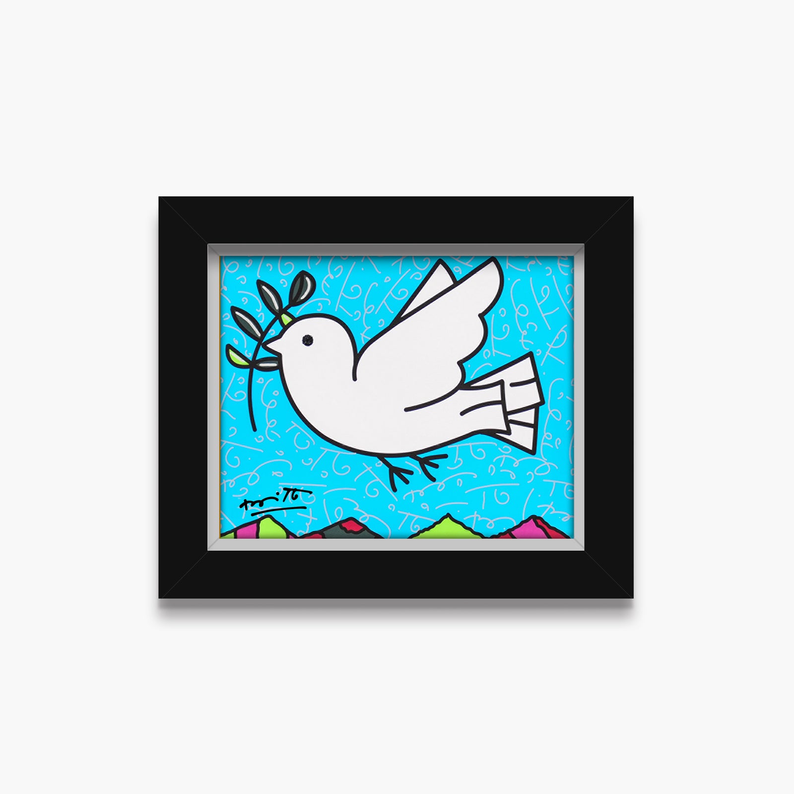 peace limited edition print  artistic colorful design collectible
