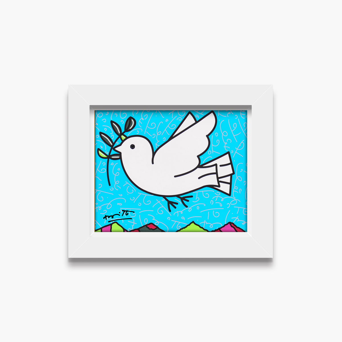peace limited edition print  colorful decorative collectible gift idea