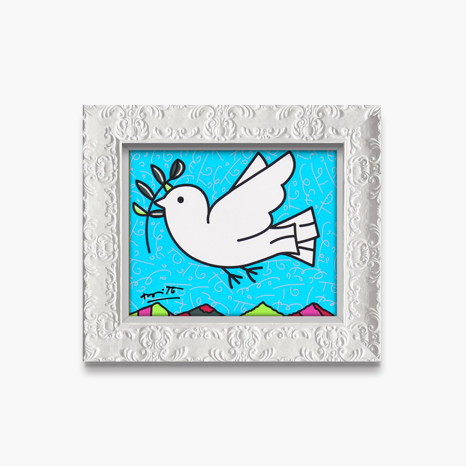 peace limited edition print  artistic colorful design collectible