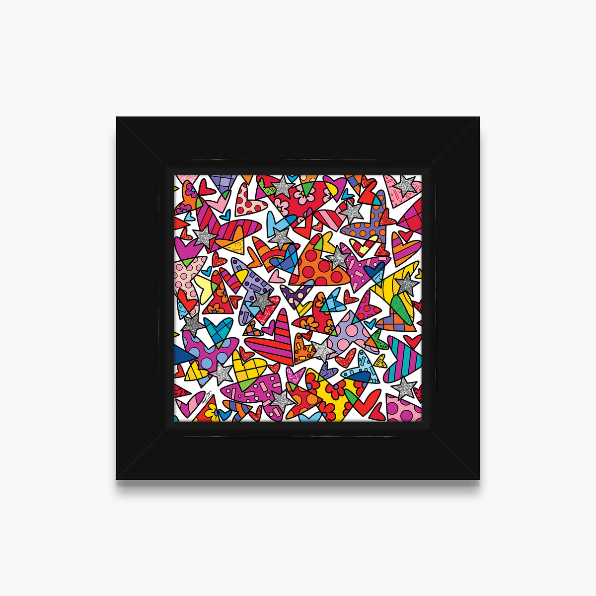 Romero Britto blast of love limited edition  colorful pop art design