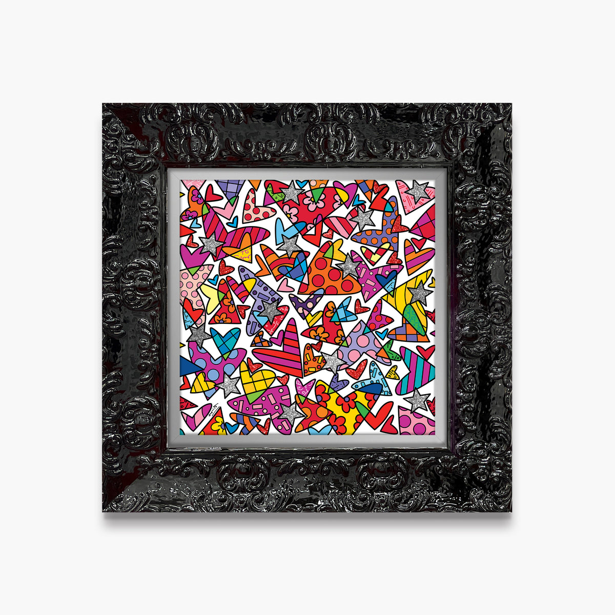 Romero Britto blast of love limited edition  colorful pop art design