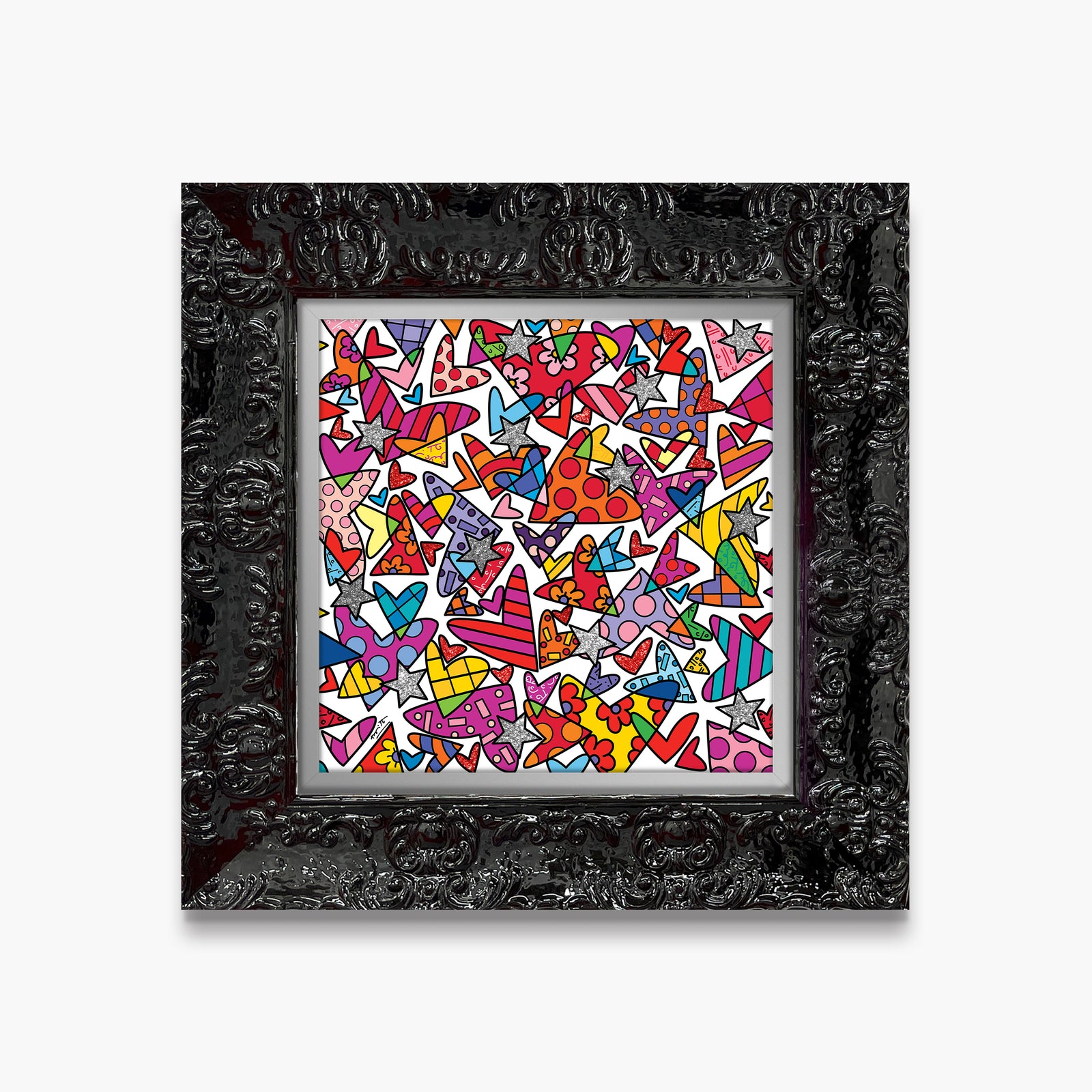 Romero Britto blast of love limited edition  colorful pop art design