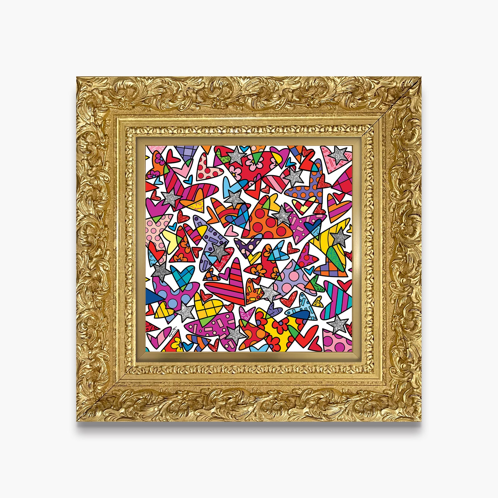 modern pop art blast of love limited edition  vibrant home decor