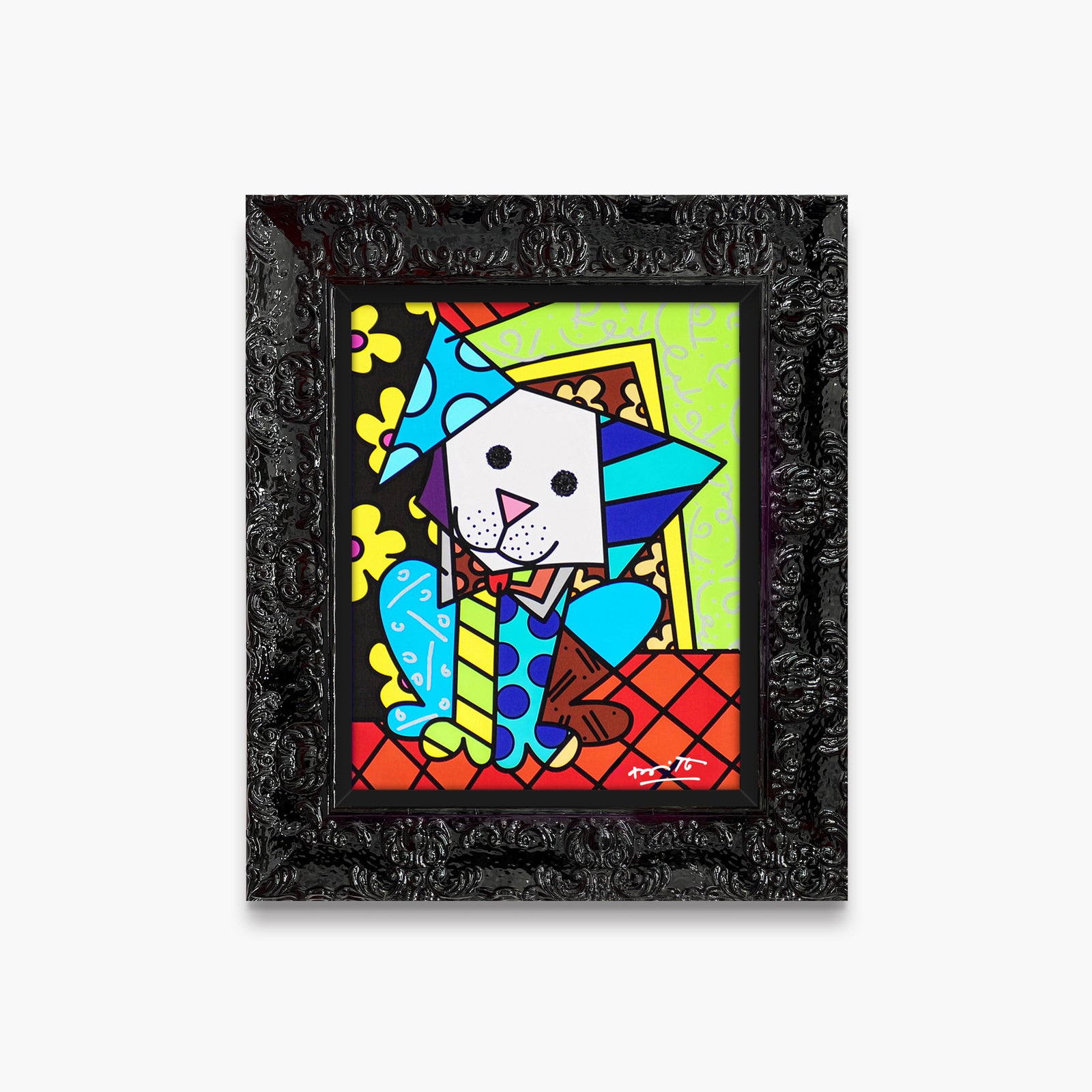 Romero Britto coco limited edition print  contemporary pop art piece