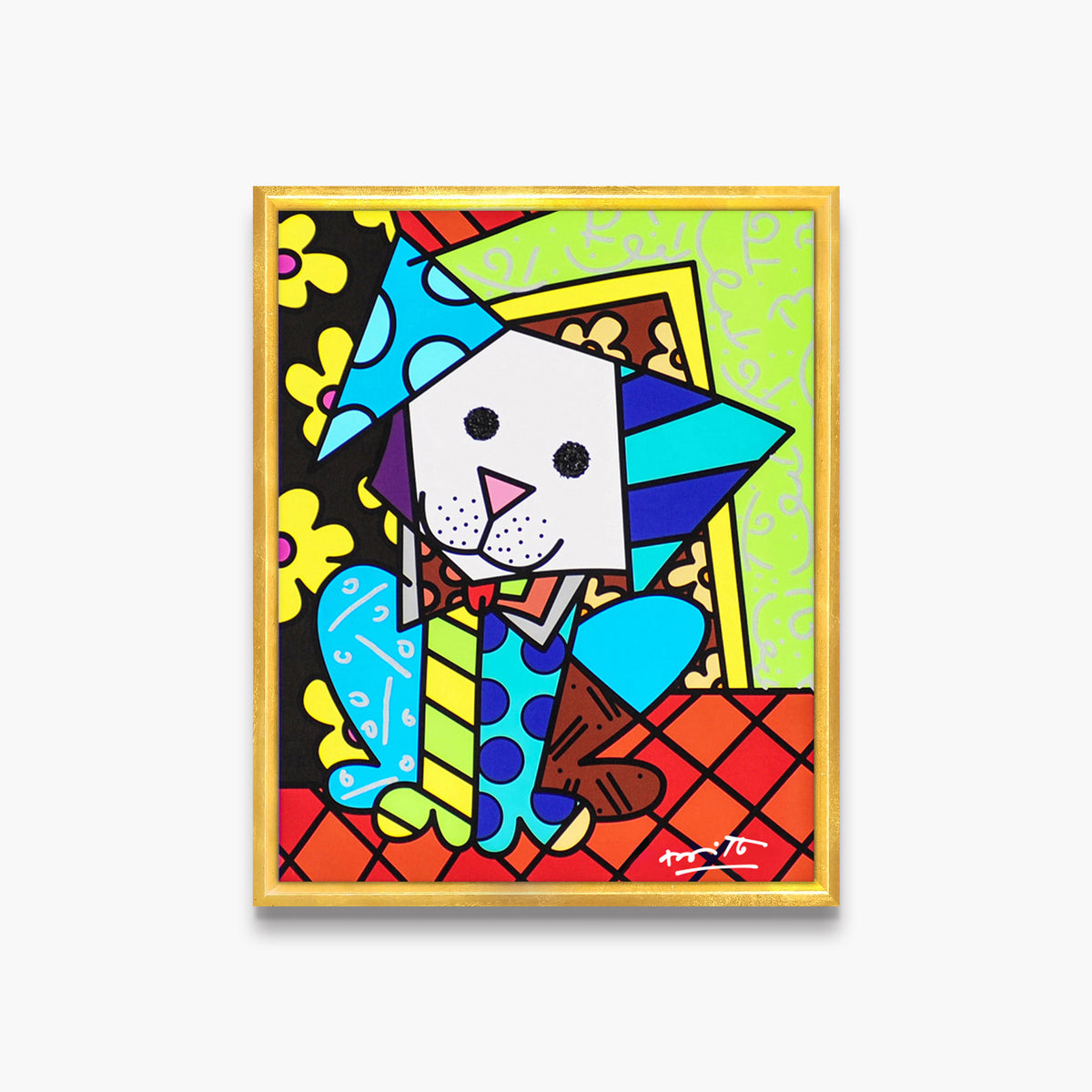 Romero Britto coco limited edition print  contemporary pop art piece