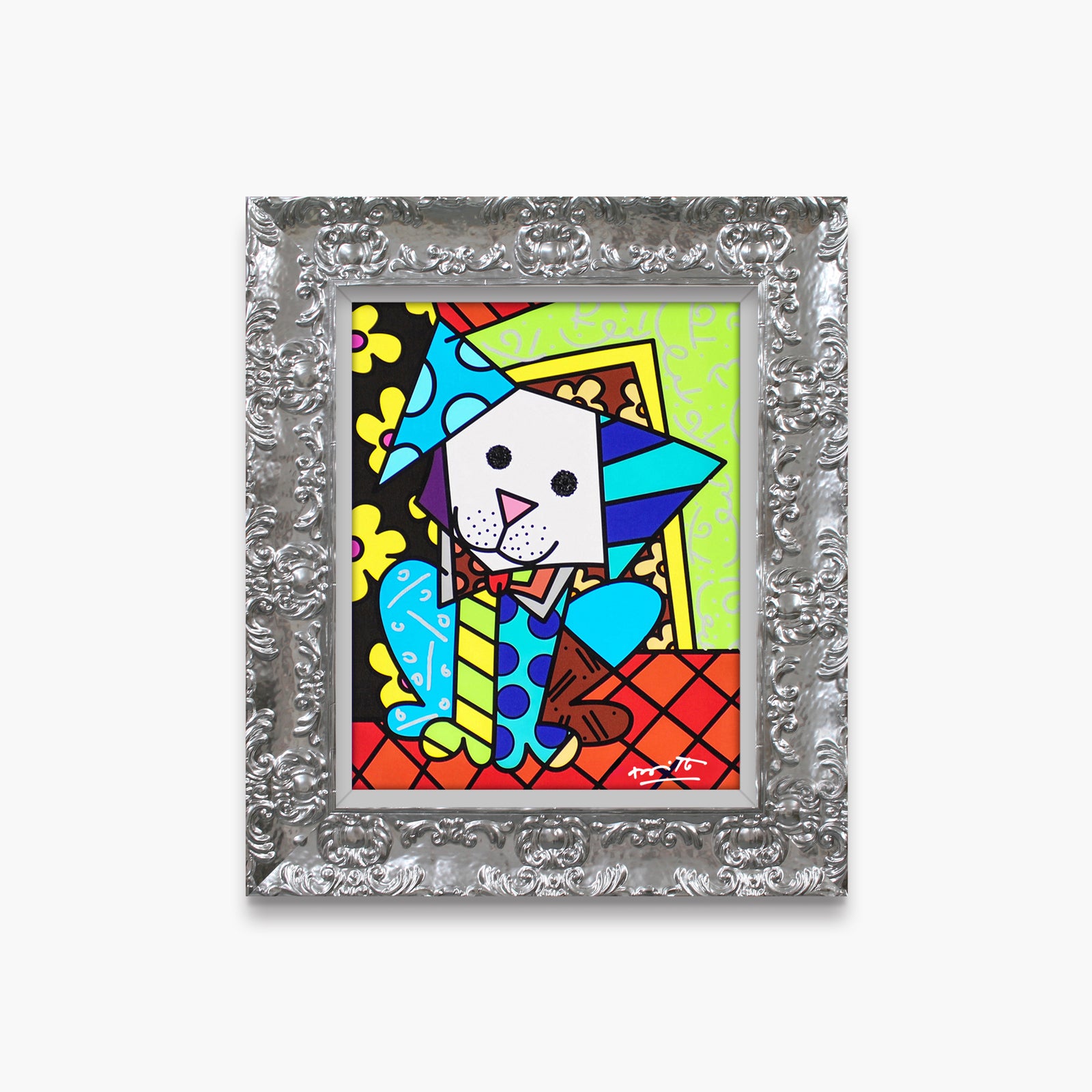 Romero Britto coco limited edition print  colorful pop art design
