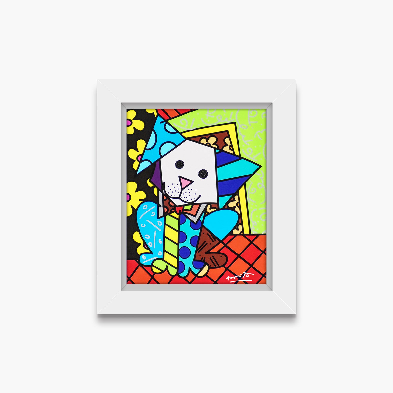 Romero Britto coco limited edition print  contemporary pop art piece