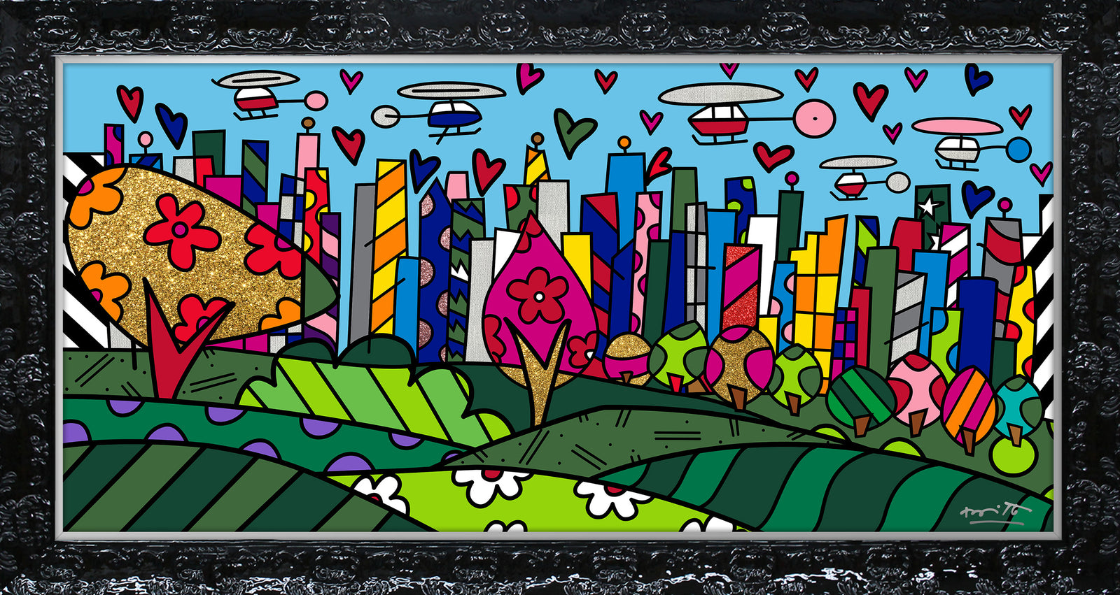 modern pop art sao paulo limited edition print  vibrant home decor