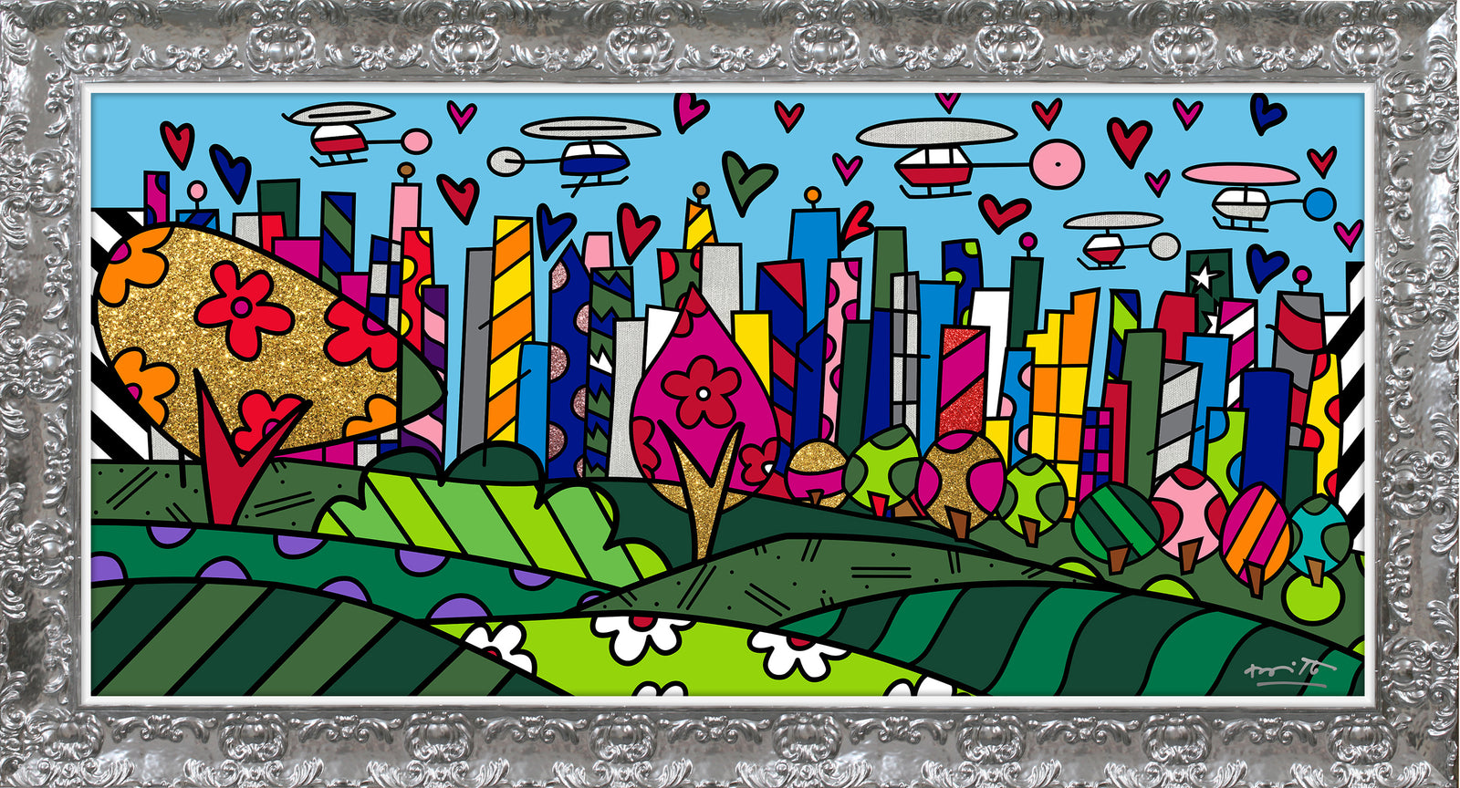 modern pop art sao paulo limited edition print  vibrant home decor