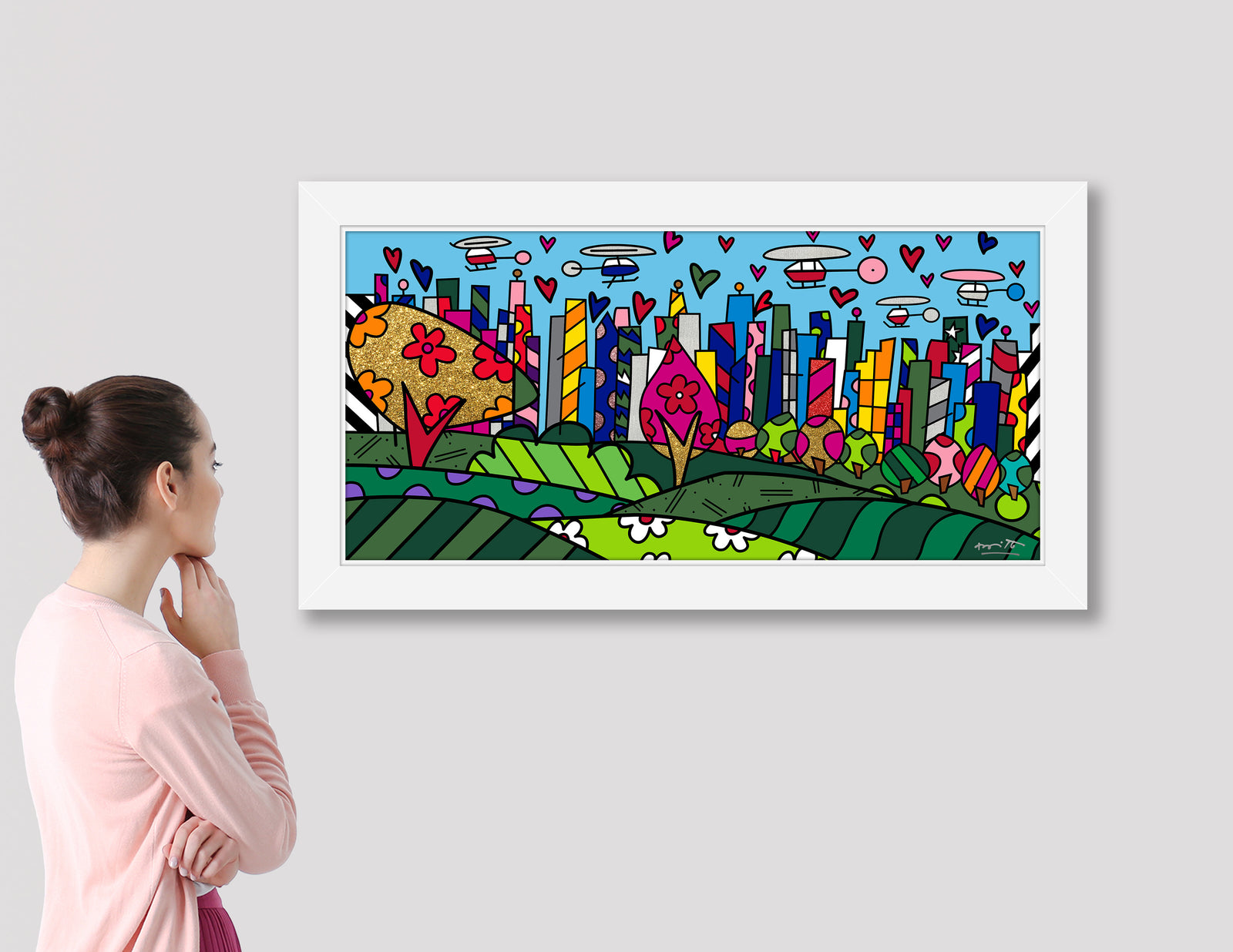 modern pop art sao paulo limited edition print  vibrant home decor
