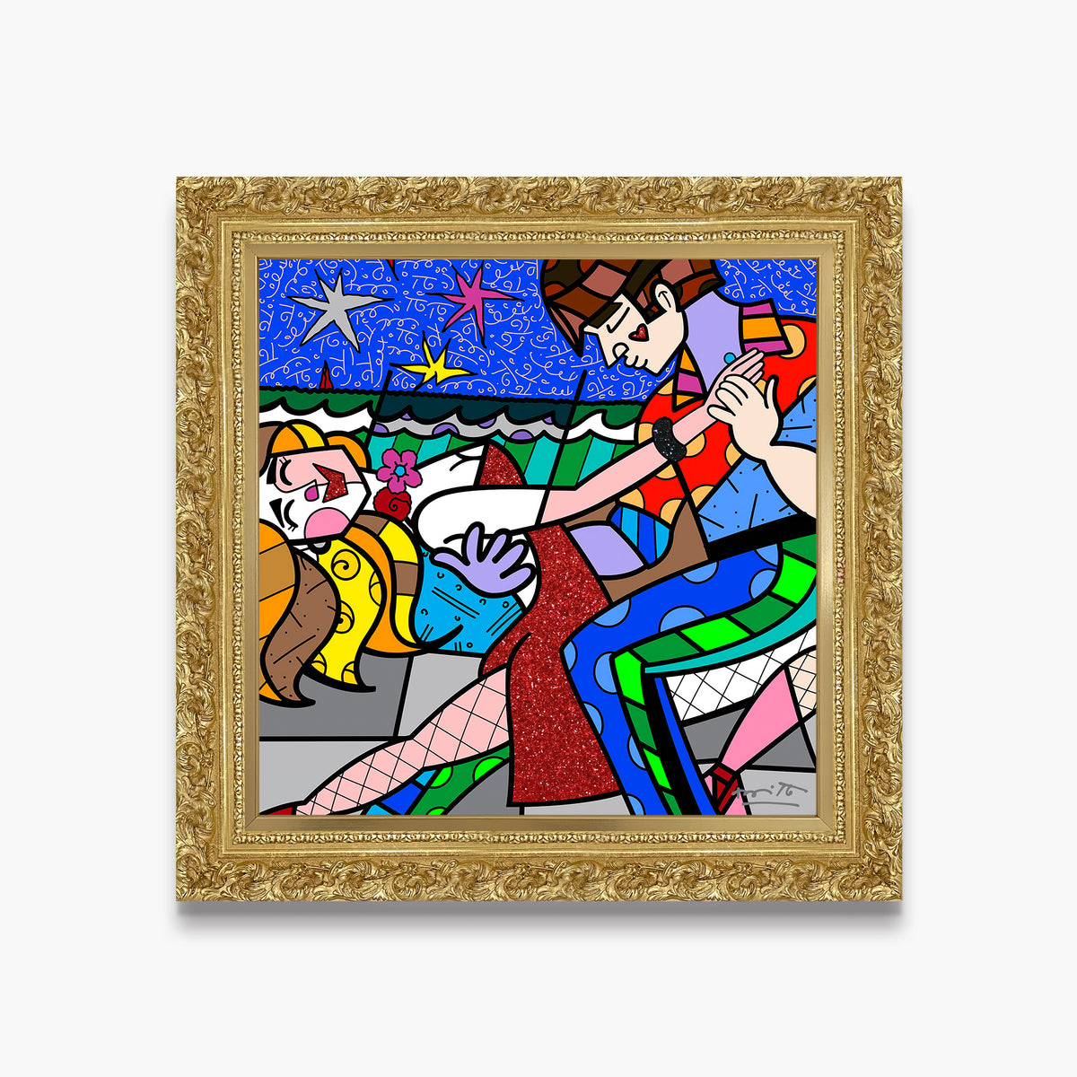 modern pop art all night long limited edition  vibrant home decor