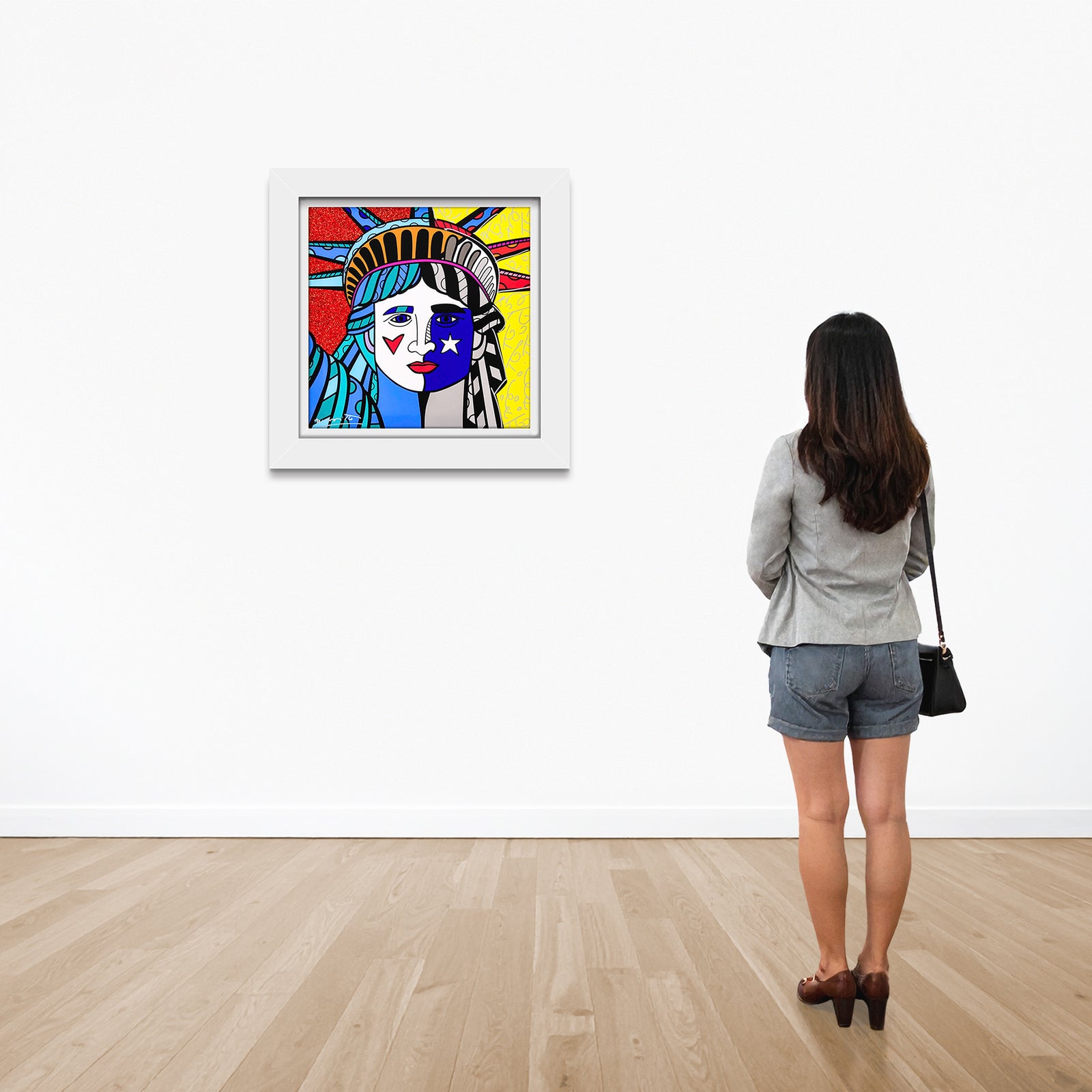 modern pop art ms america limited edition print  vibrant home decor