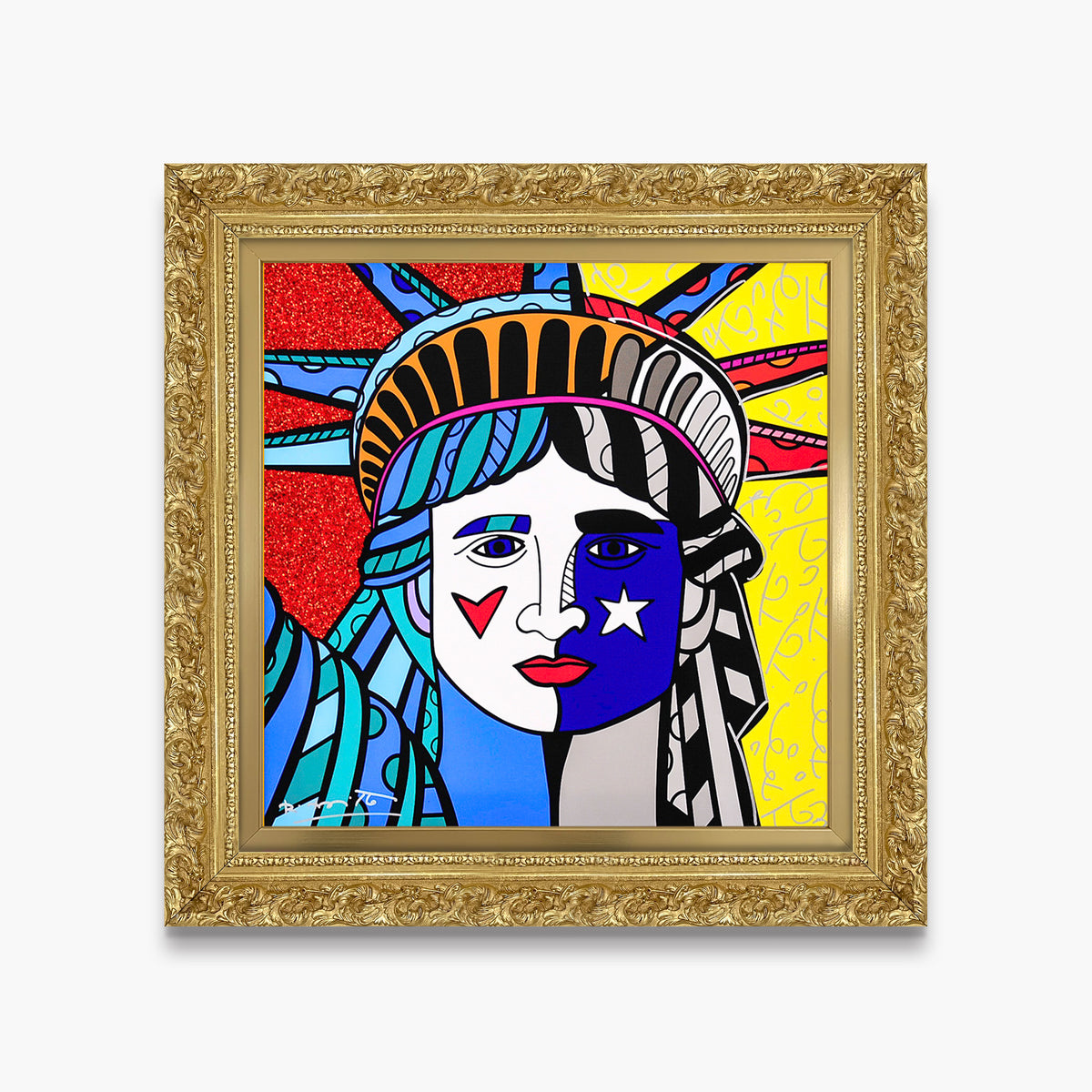 modern pop art ms america limited edition print  vibrant home decor
