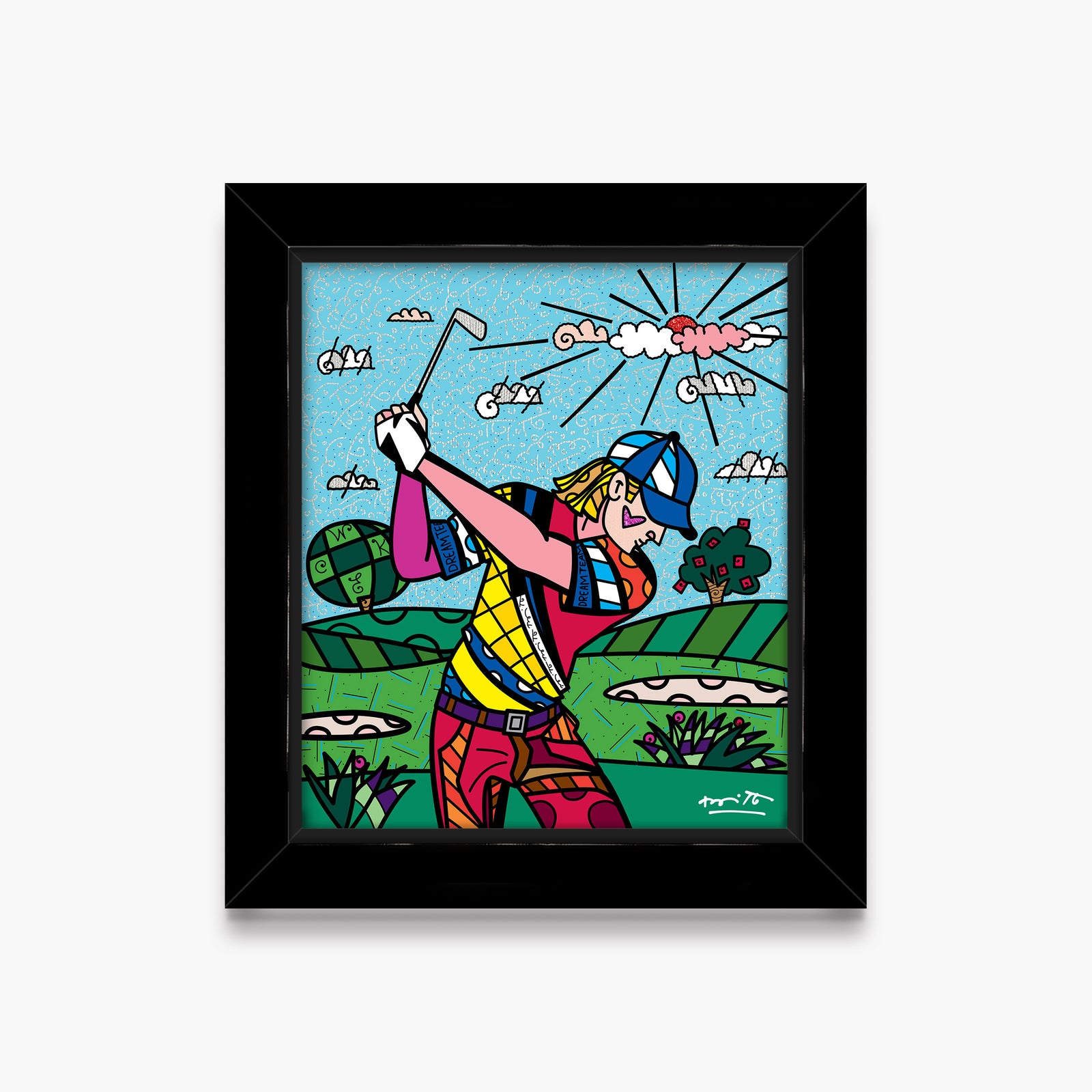 Romero Britto colins dream day limited edition  contemporary pop art piece