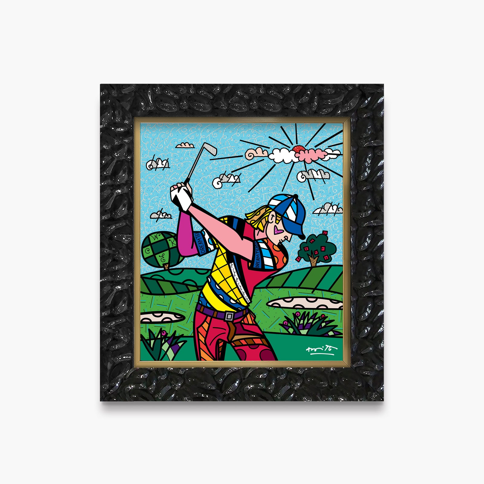 Romero Britto colins dream day limited edition  contemporary pop art piece