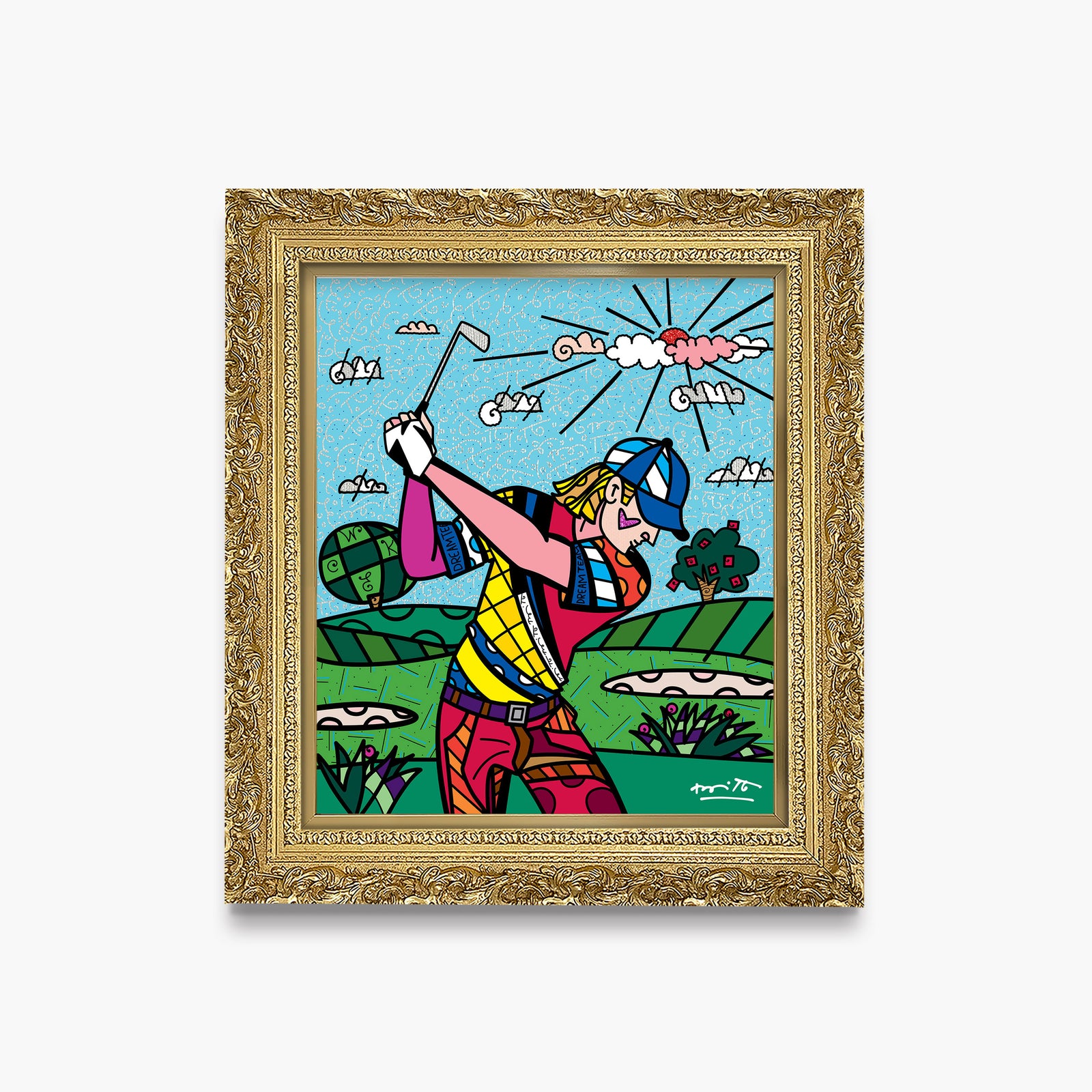 Romero Britto colins dream day limited edition  colorful pop art design