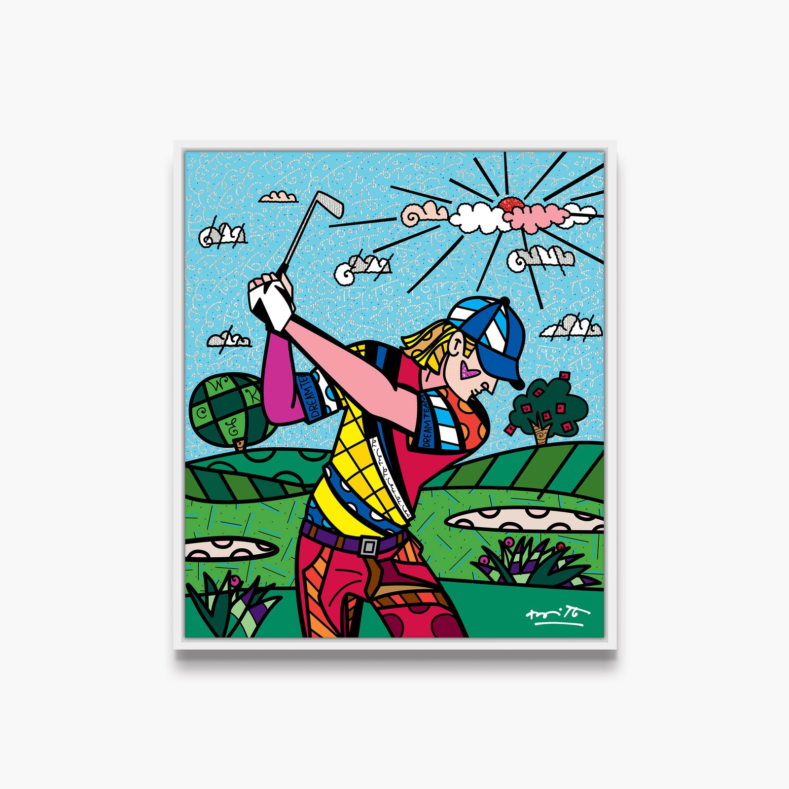 modern pop art colins dream day limited edition  vibrant home decor