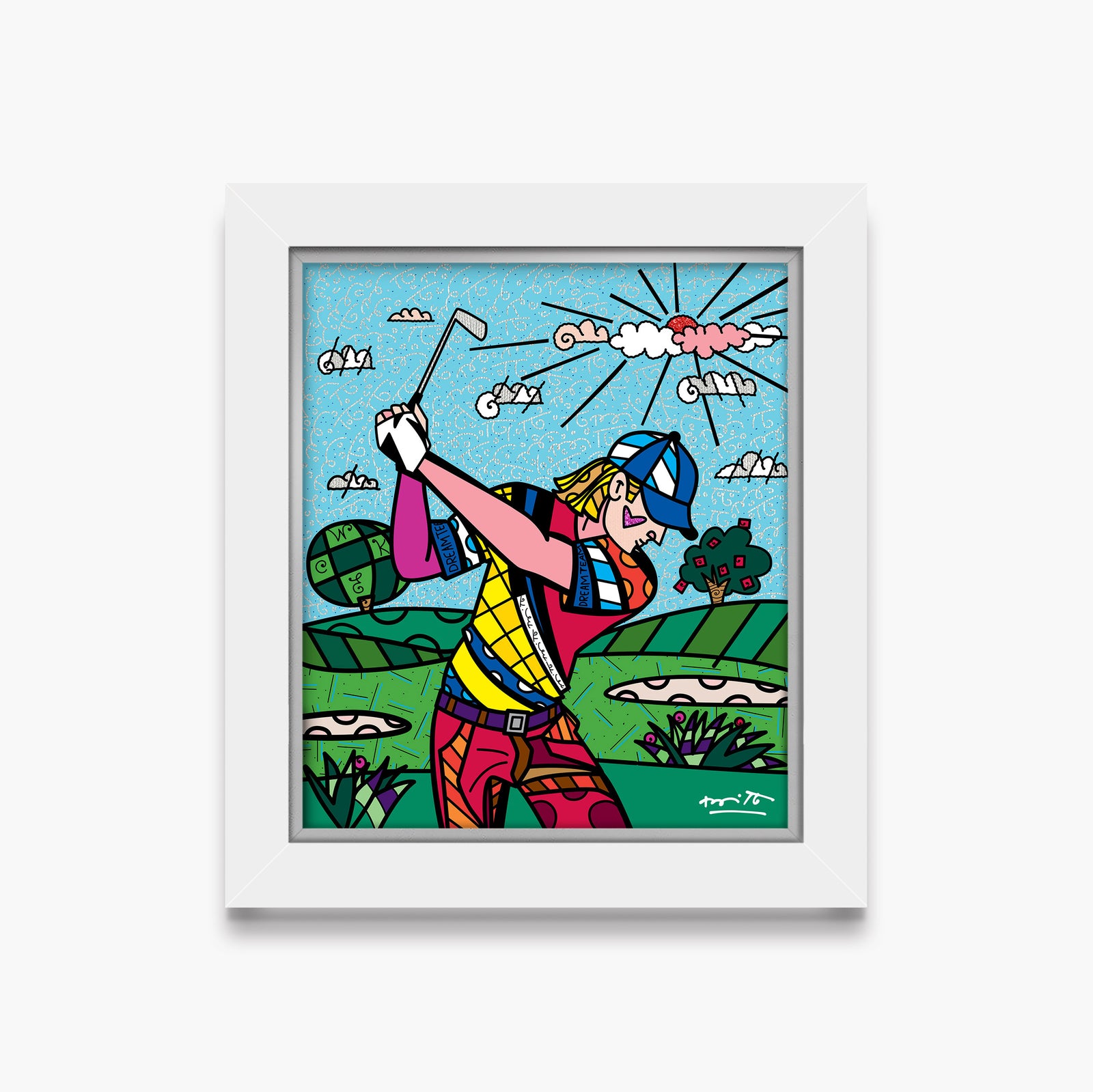 modern pop art colins dream day limited edition  vibrant home decor