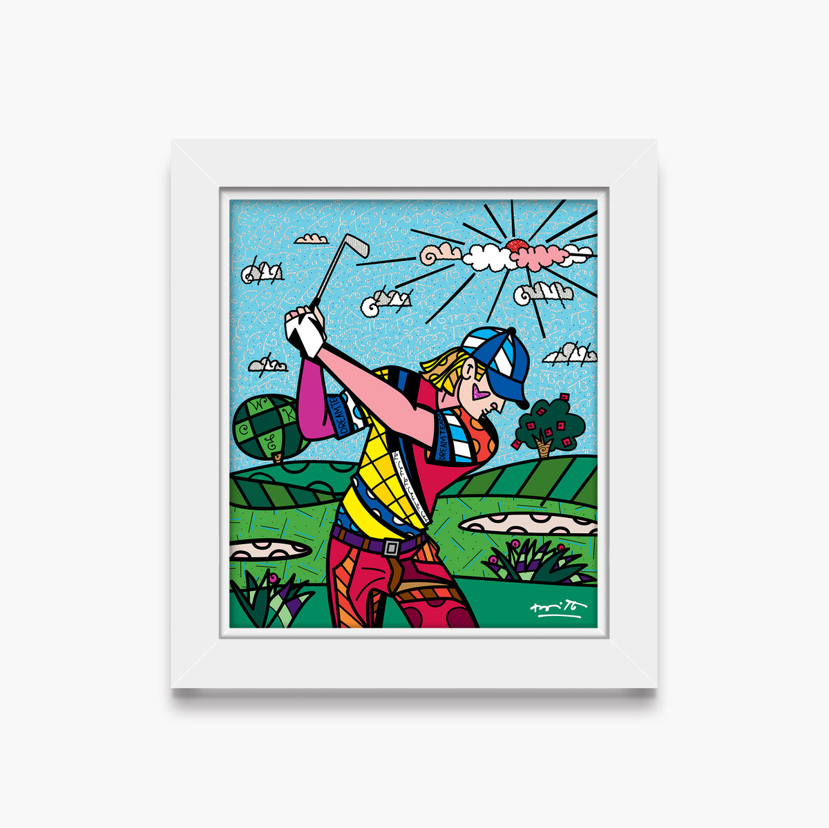 Romero Britto colins dream day limited edition  contemporary pop art piece