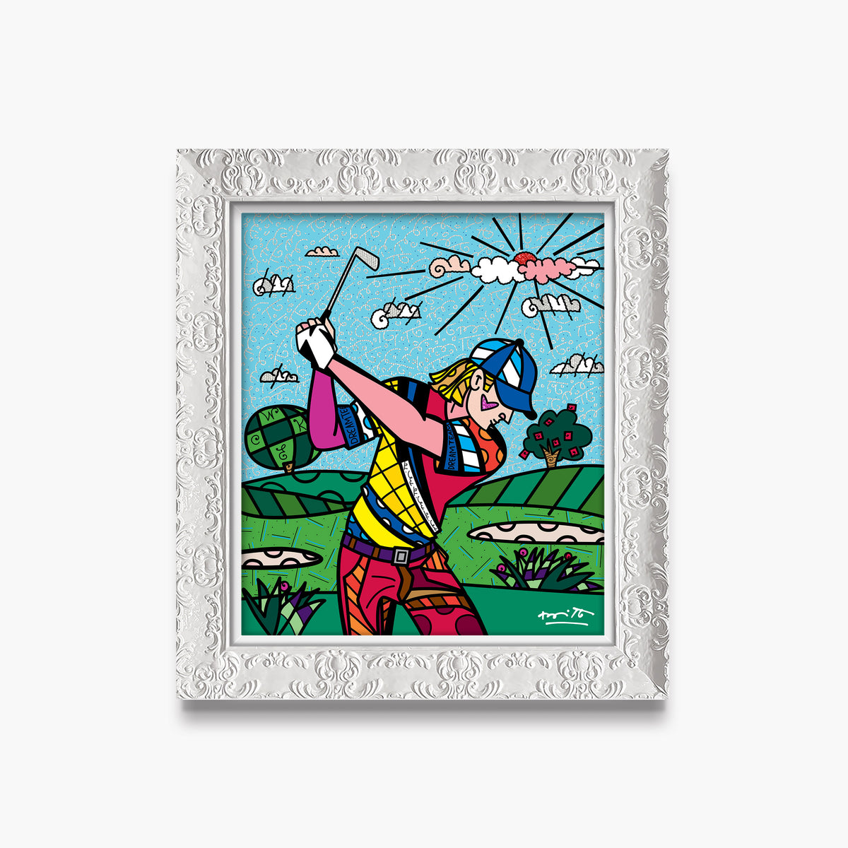 Romero Britto colins dream day limited edition  colorful pop art design