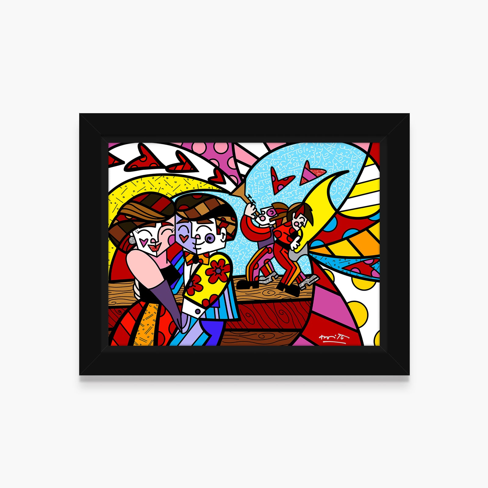 Romero Britto sound of love limited edition  colorful pop art design