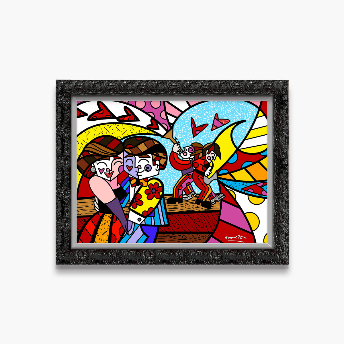 Romero Britto sound of love limited edition  colorful pop art design