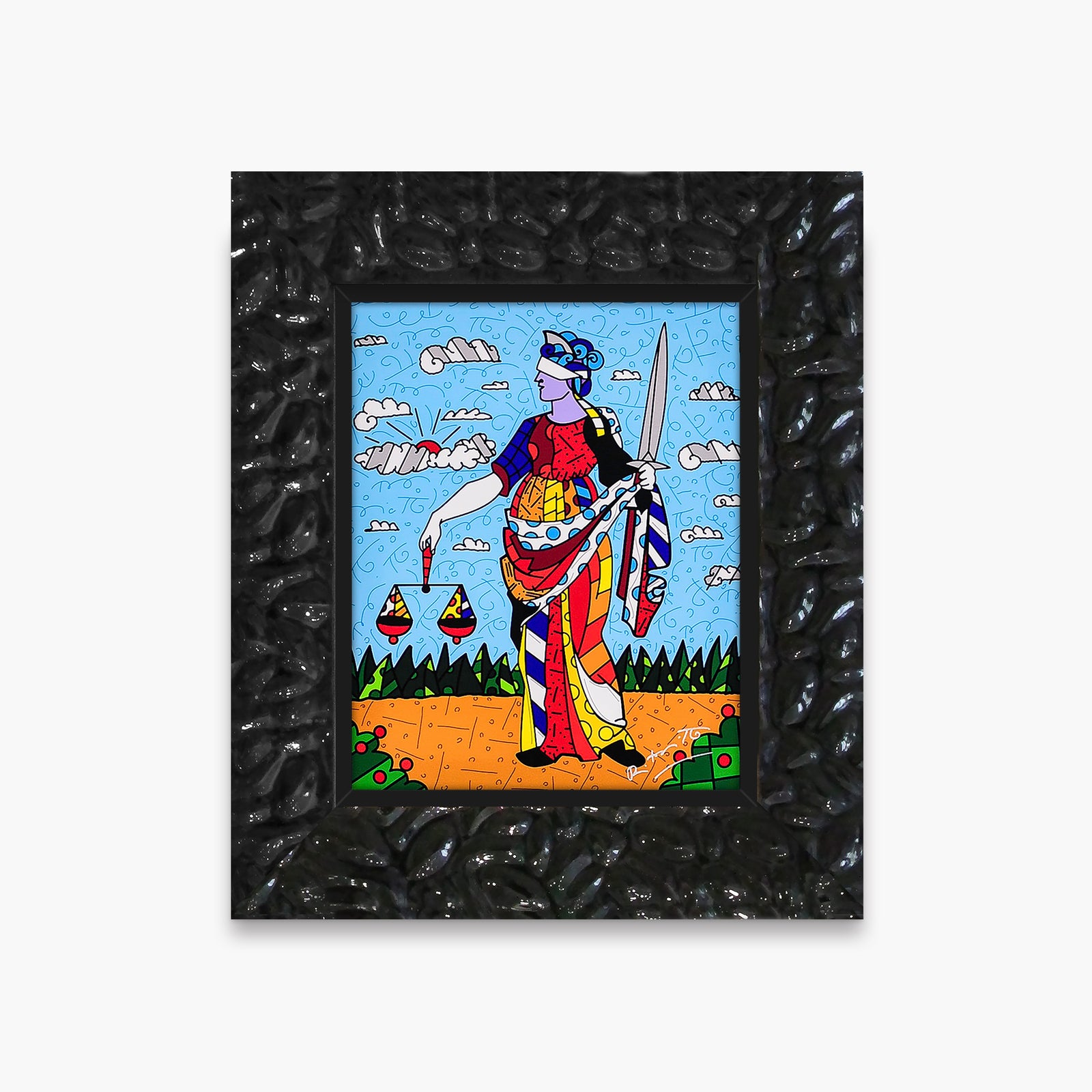 lady justice limited edition print  colorful decorative collectible gift idea