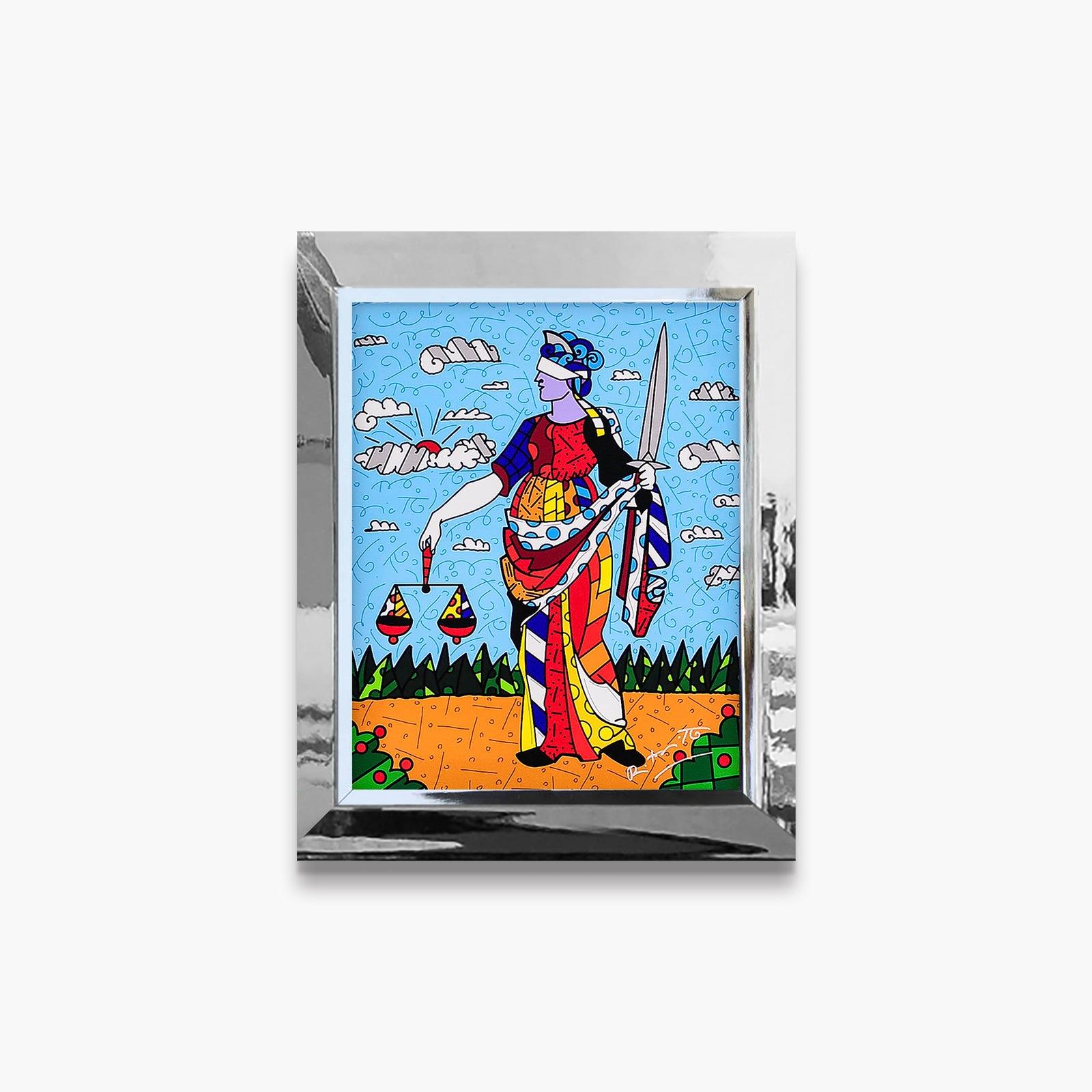 lady justice limited edition print  colorful decorative collectible gift idea