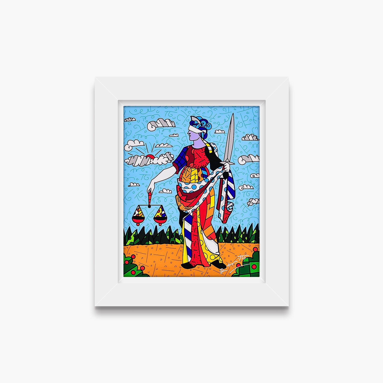 lady justice limited edition print  colorful decorative collectible gift idea