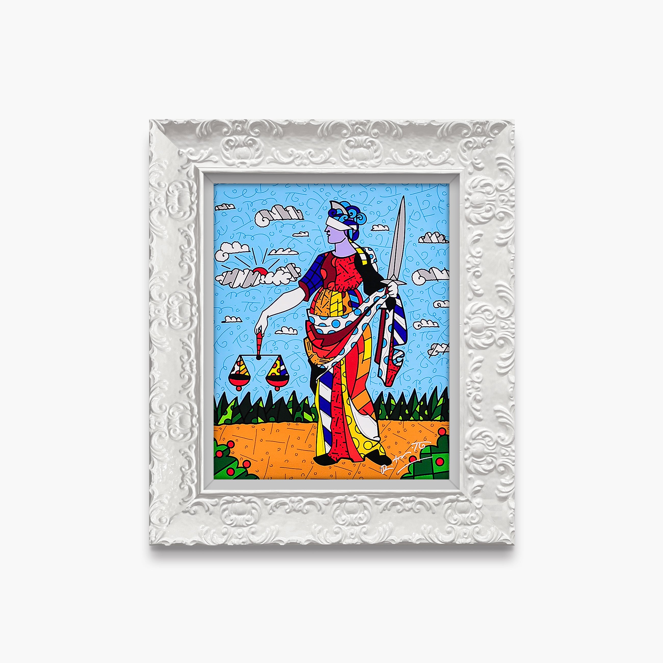 knee length dresses for ladies Lady Justice - Limited Edition Print