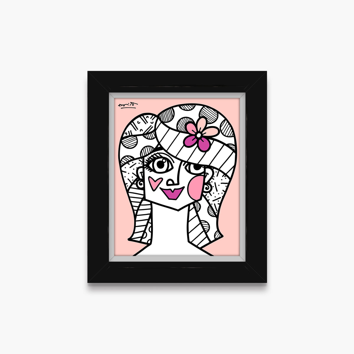 hair do limited edition print  artistic colorful design collectible