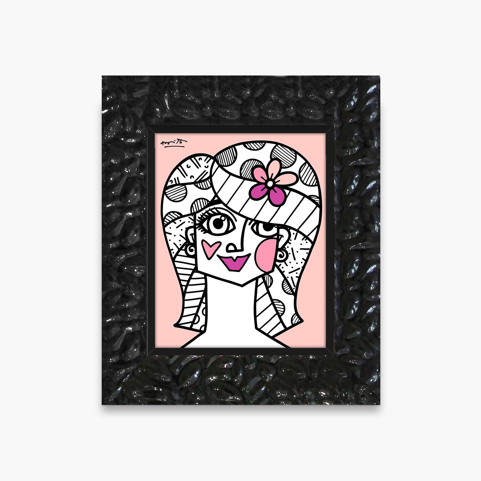 hair do limited edition print  colorful decorative collectible gift idea