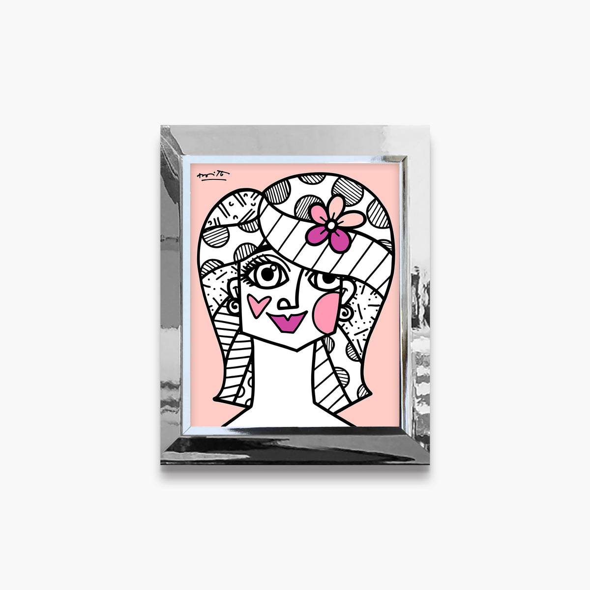 hair do limited edition print  colorful decorative collectible gift idea