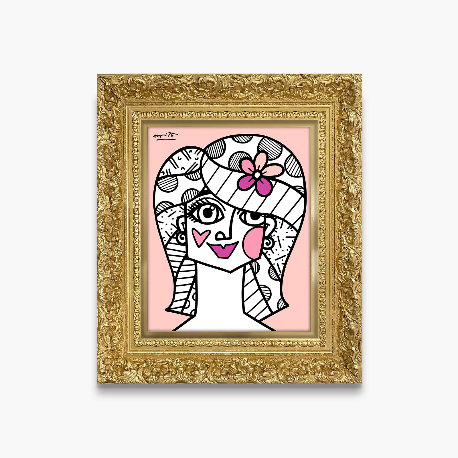 hair do limited edition print  artistic colorful design collectible