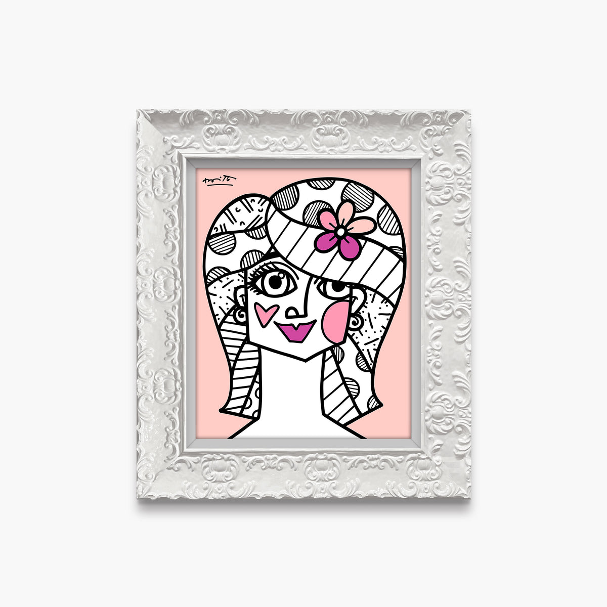 hair do limited edition print  artistic colorful design collectible
