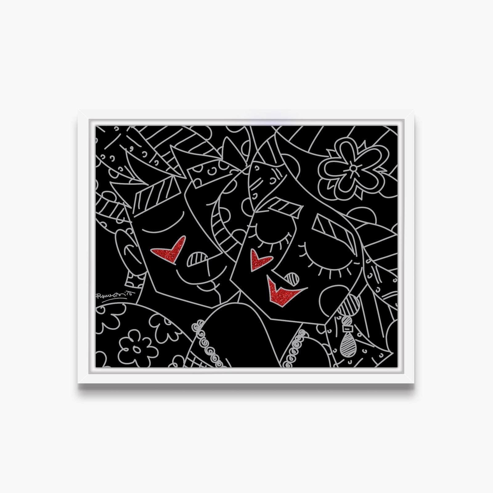 modern pop art carinho limited edition print  vibrant home decor