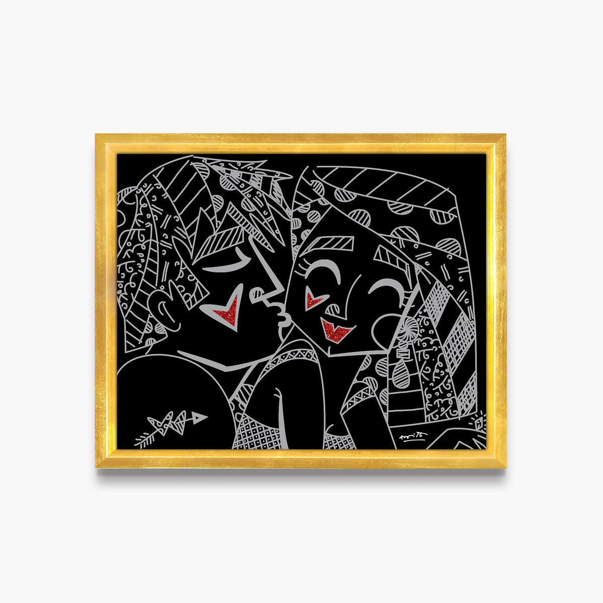 modern pop art lights off limited edition print  vibrant home decor