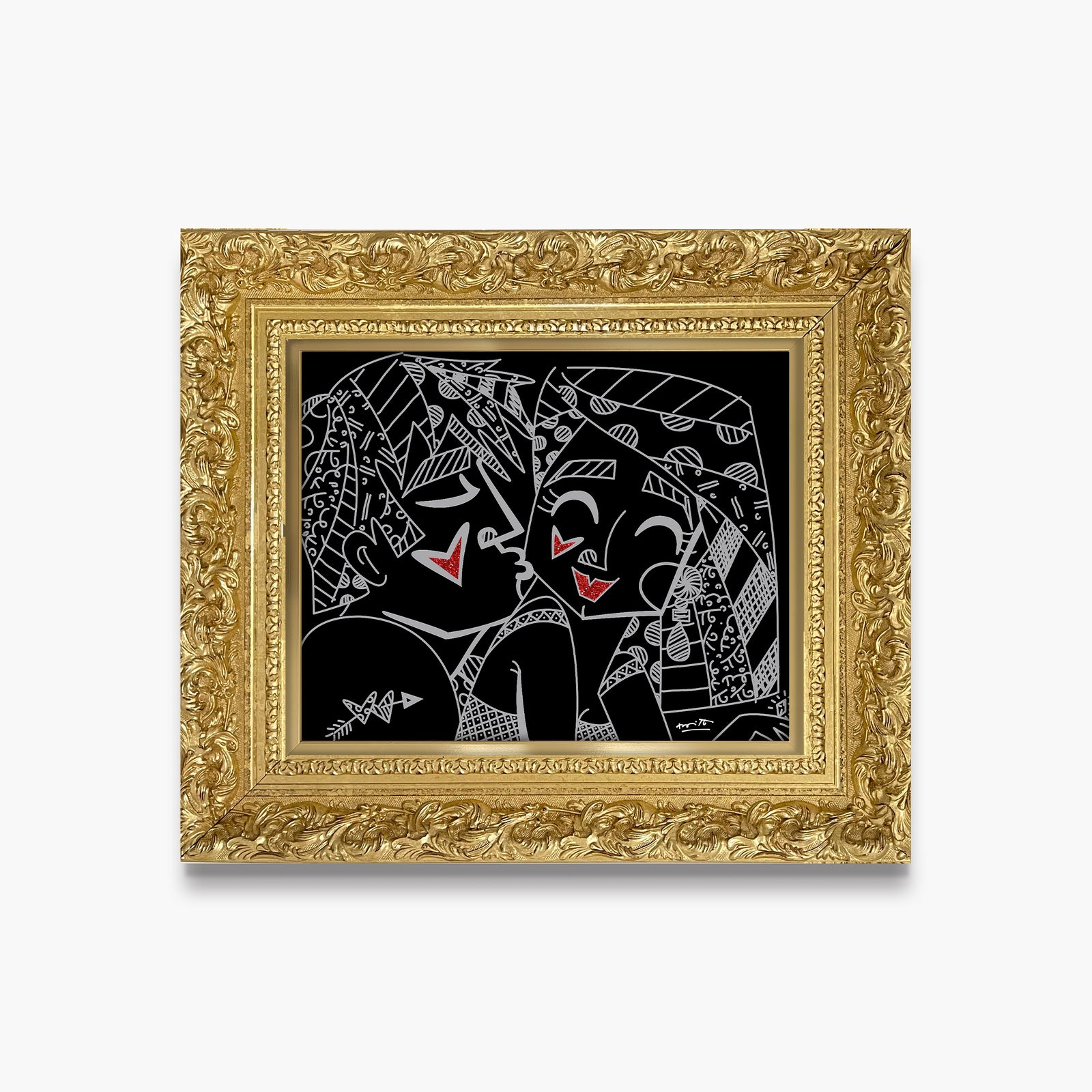 Romero Britto lights off limited edition print  contemporary pop art piece
