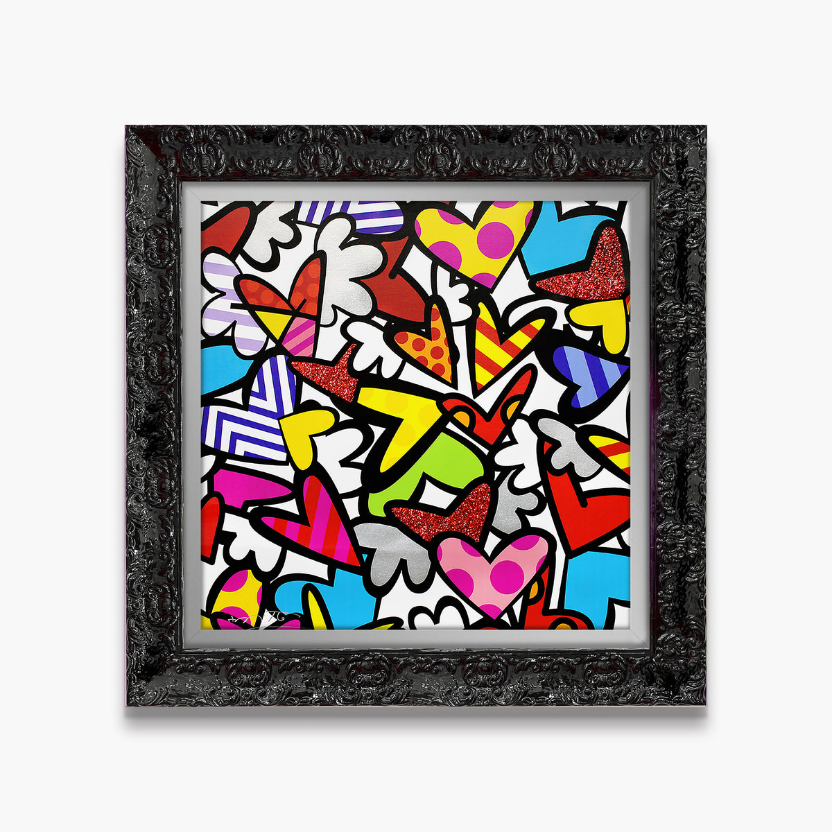 Romero Britto so much love too limited  colorful pop art design